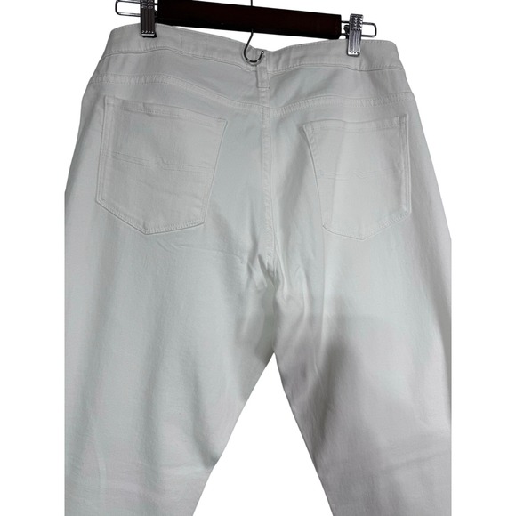 Arizona Jean Co White Mid Rise Super Skinny Jeans Junior's Size 17 New - Picture 4 of 5